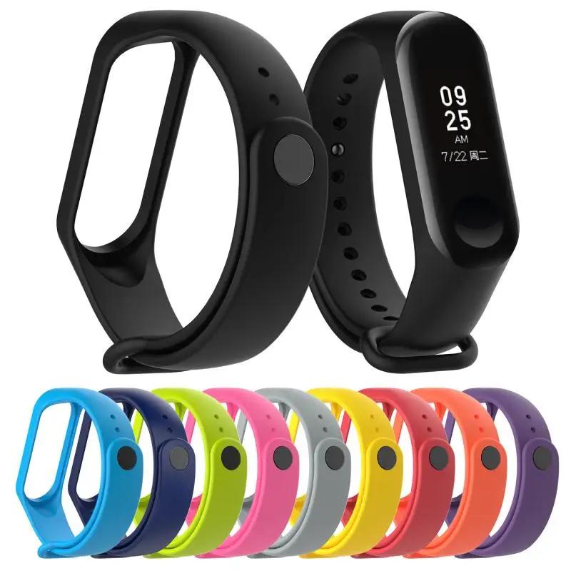 ブレスレットのためのxiaomi miバンド5 4スポーツストラップ腕時計シリコンストラップためxiaomi miバンド4 5ブレスレットmiband 4 5ストラップ