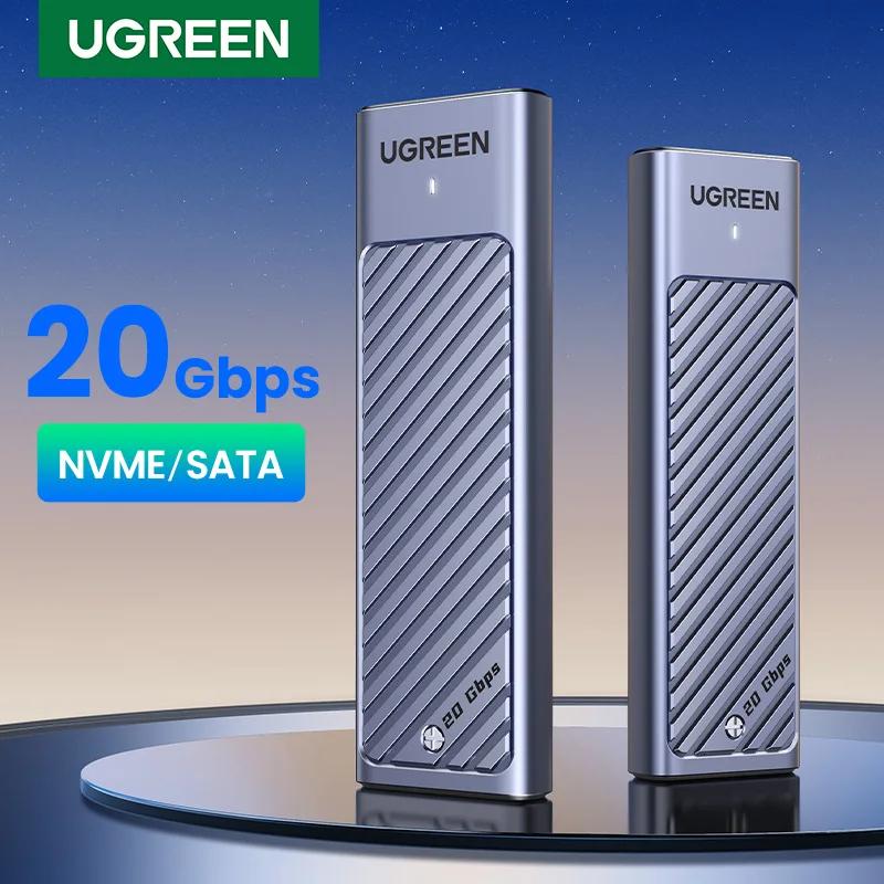 Ugreen-エンクロージャーSmartsataアダプター10 gbpsUSB 3.2 usb c,外部ハウジング,mおよびbキーとmキーをサポート