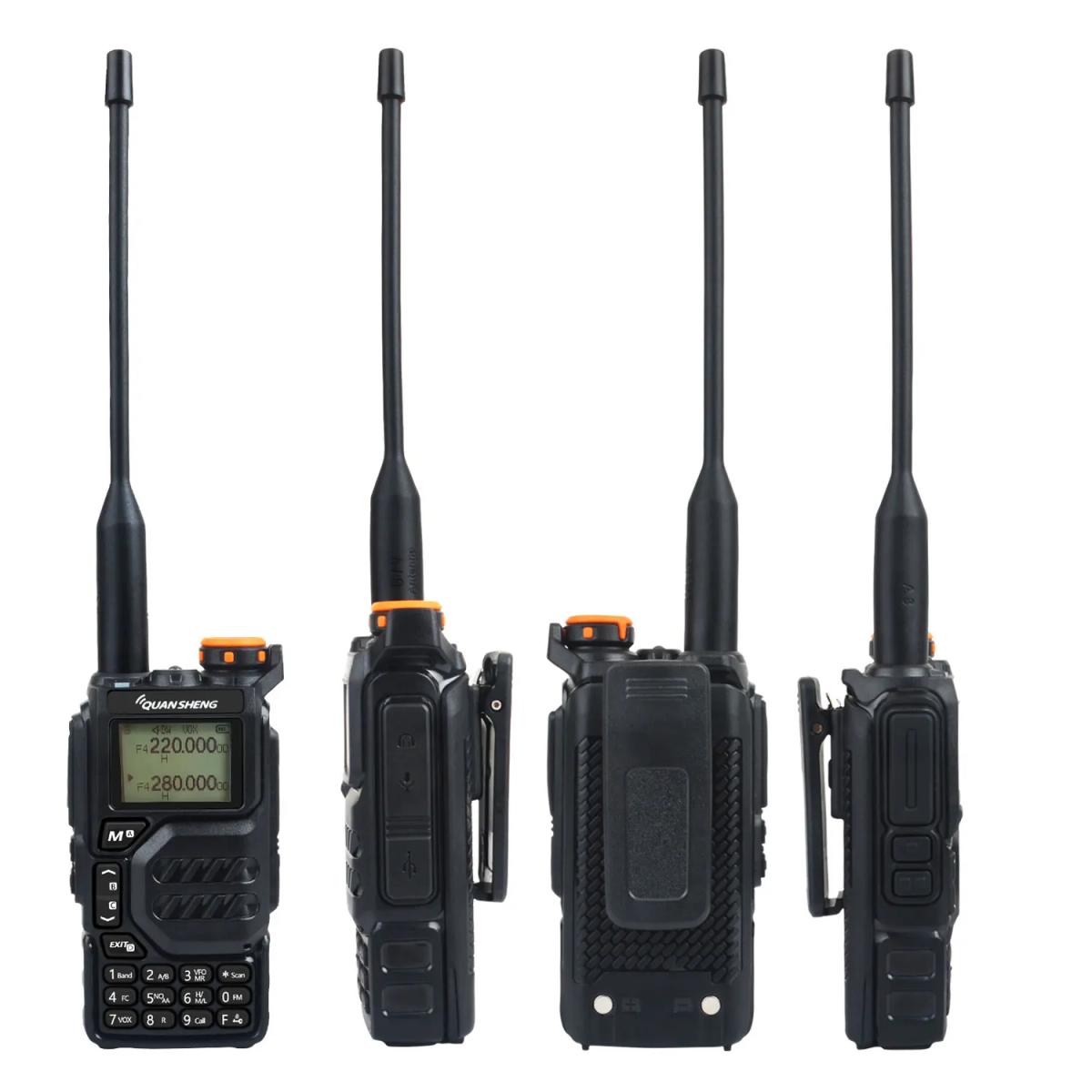 Rxワイヤレストランシーバー、UV-K5、quansheng、vhfuhf、136-174mhz、400-470mhz、rx tx、dtmf voxのfmエアバンド、freqコピーラジオ、50-600mhz