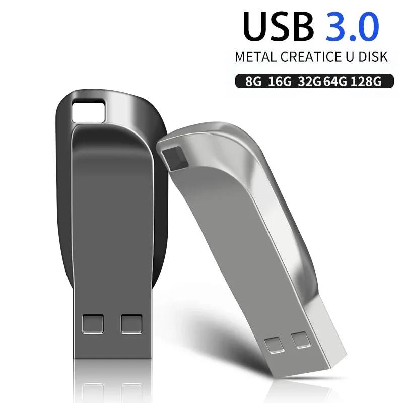 高速USBフラッシュドライブ,金属製USBスティック,3.0, 128GB, 64GB, 32GB, 16GB, 8GB,新品