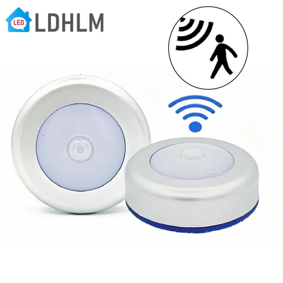PIR モーションセンサーナイトライト 6LED LED 人体誘導ワイヤレス検出器自動ライトオン/オフ家庭用ベッドサイド照明