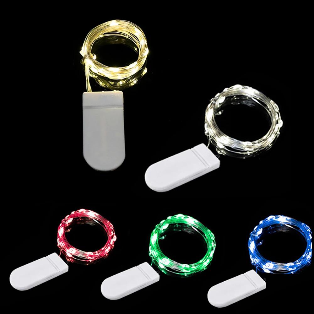 Led 銅線フェアリーライト防水 LED ストリングライト電池式 DIY ウェディングパーティークリスマス装飾ガーランド