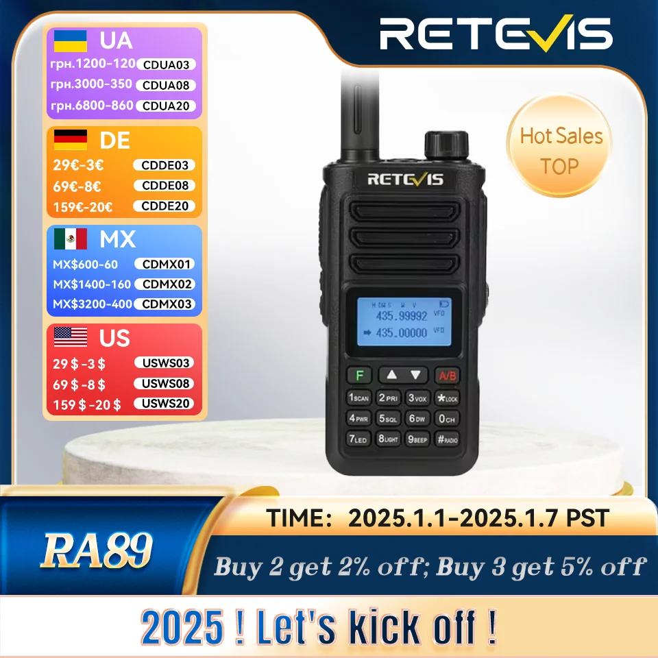 Retevis-長距離ウォーキートーキー,通信ラジオ,双方向ハム,コミュニケーター,fm,vhf,uhf,防水,ra89,10w