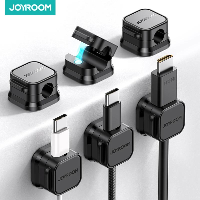 Joyroom-調節可能な磁気ケーブルクリップ、コードホルダー、ワイヤーキーパー、デスク管理下、スムーズなオーガナイザー