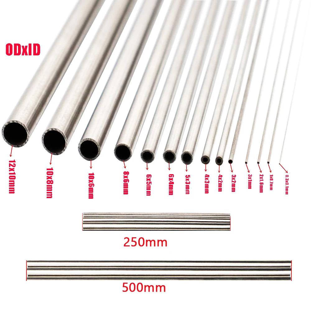 シームレスなステンレス鋼のガウンチューブ,39サイズ,250mm, 500mm,長さ304, 10x8mm, 8x6mm, 4x3mm, 6x4mm 3x2mm、12x10mm