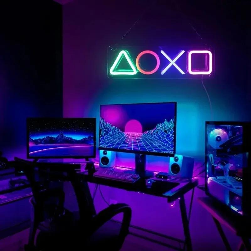 ネオンサイン寝室の壁の装飾 USB 電源スイッチ LED ネオンライトゲームルームリビングルームティーンゲーマールーム装飾