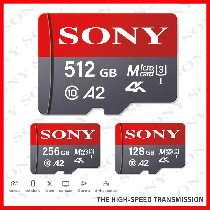 Sony-携帯電話用のオリジナルの高速マイクロSDカード,カメラ,テーブル,PC, 128GB, 64GB, 256GB, 512GB, 1テラバイト