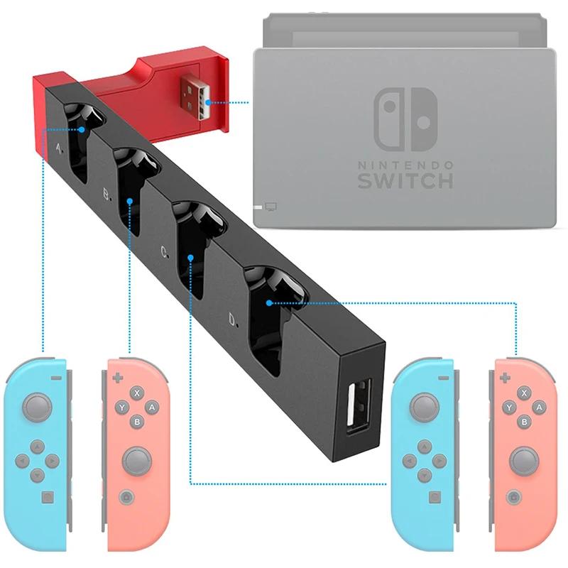 Nintendo Switch用のJoy-Con充電ステーション,ドッキングステーション,NS用のゲームサポート