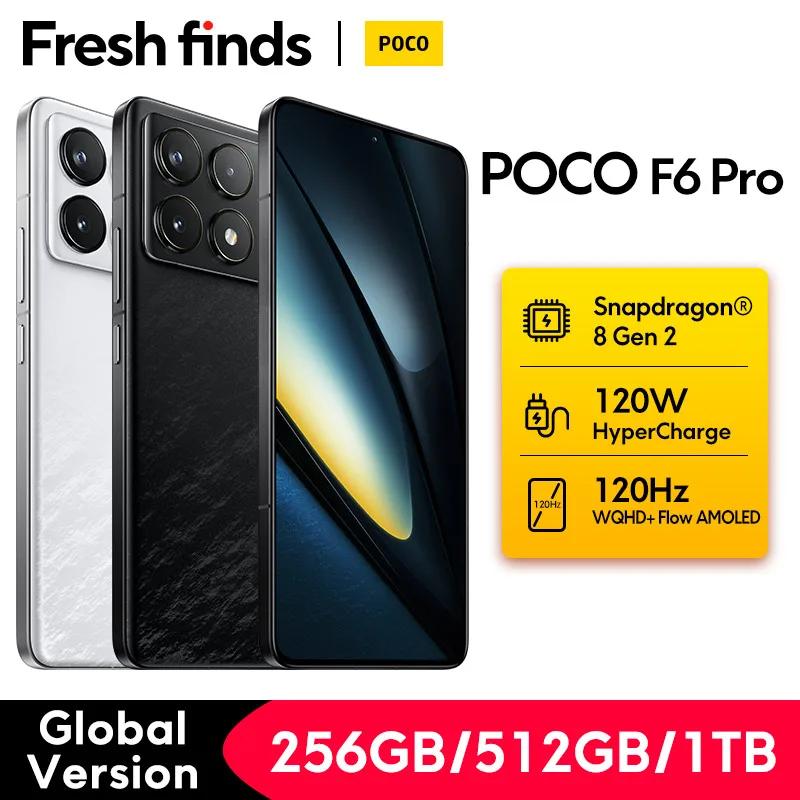 【ワールドプレミア】POCO F 6 Pro 5G 世界版スマートフォンSnapdragon®8 Gen 2 120 W HyperCharge WQHD+120 Hz Flow AMOLEDディスプレイOIS付き50 MP 3カメラ NFC