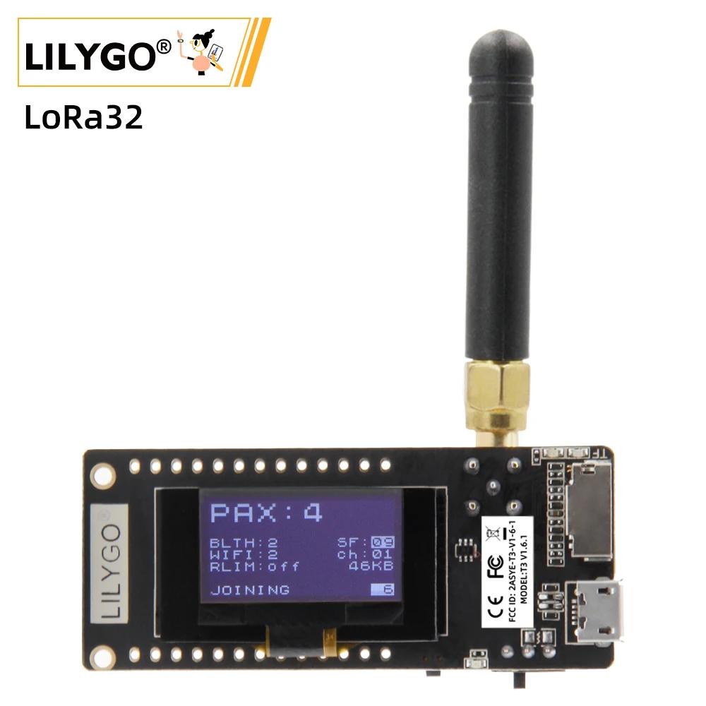 Lilygo®ワイヤレスsdカードモジュール、bluetooth、無線lan、ESP-32、ttgo、LoRa32、V2.1、1.6、バージョン433、868、915mhzのoled、0.96 "、sma