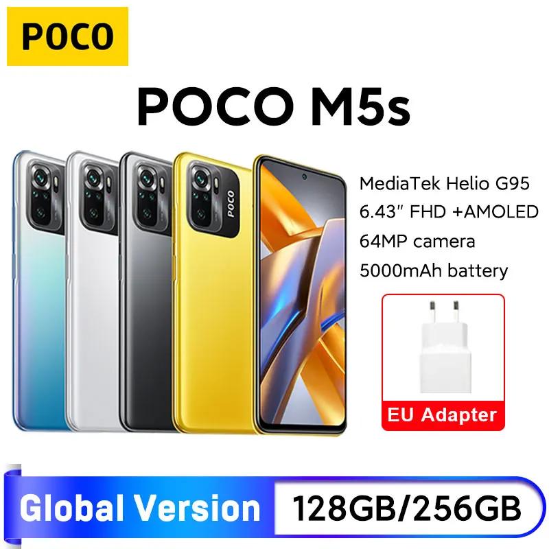 Poco m5s, スマートフォン,128GB,256GB,64MP,6.43 ",スマートフォン,クアッドカメラ,AMOLED,5000mAh,33W,NFC,国際版