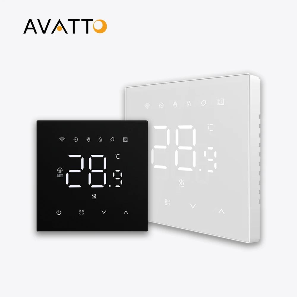 Avatto-スマート電気床暖房サーモスタット,温度コントローラー,Google Home,alexa,alice,wi-fi,220v,Tuya