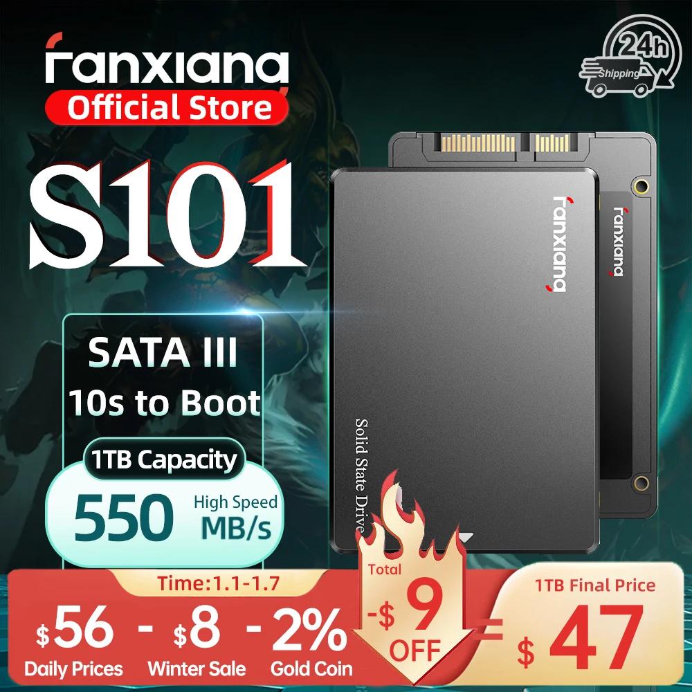 Fanxiang S101/S102 Pro/S101Q 2.5インチ SATA SSD 512GB 1TB 2TB 4TB 550MB/s ハードドライブ SSD SATA 内蔵ソリッドステートディスク 6xFast HDD