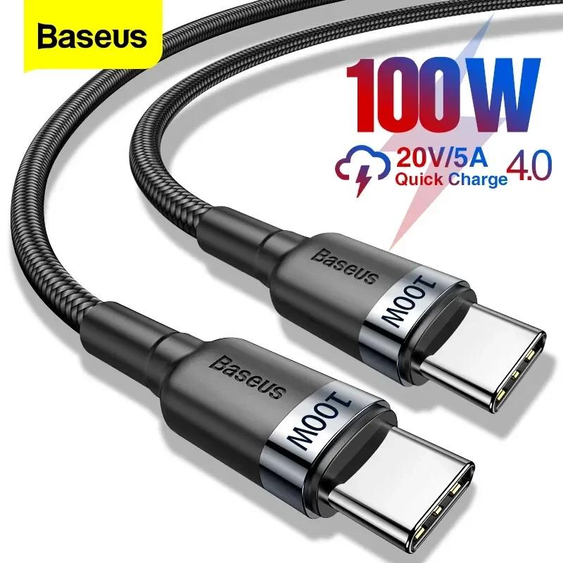 Baseus-USB Type-C急速充電ケーブル,USB-C PD,USB-C PD,iPhone Pro Max, Macbook, Samsung,Poco用ケーブル