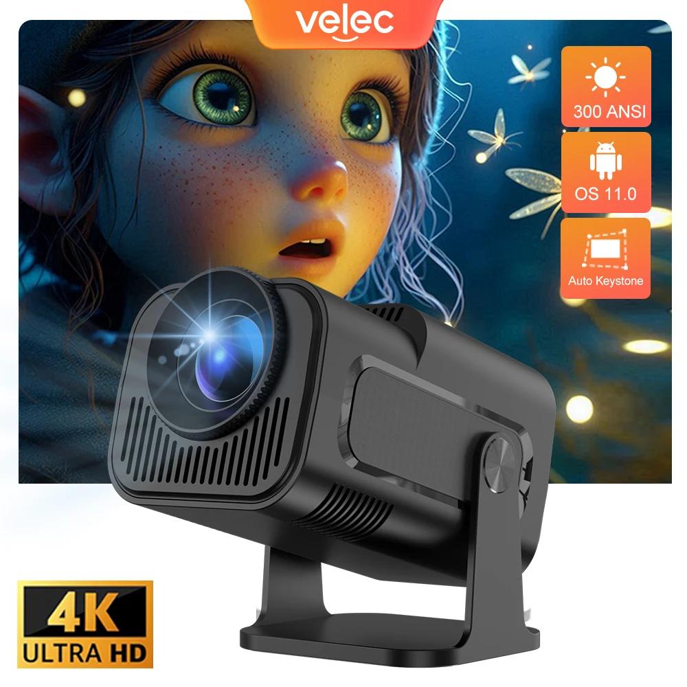 Velec-ミニポータブル家庭用および屋外プロジェクター,4K, Android 11,wifi 6, BT 5.0,allwinner h713,hy320