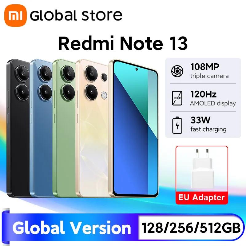 Xiaomi-Redmi Note 13スマートフォン,snapdragon 685プロセッサを搭載したグローバルバージョンの新しい携帯電話,6.67インチAMOLEDスクリーン,108mpカメラ,33w急速充電,5000mah