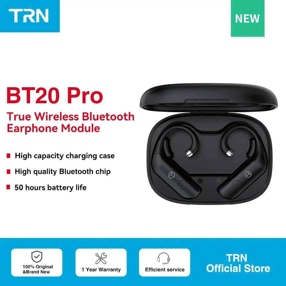 New TRN BT20 pro Bluetooth 5.3ワイヤレスヘッドセット,hifiヘッドセットモジュール,アップグレードケーブル,2ピン/mmcxコネクタ,交換可能なイヤーフック