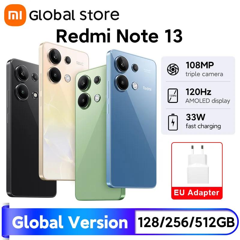 Xiaomi-Redmi Note 13スマートフォン,グローバルバージョン,128GB, 256GB, 6.67インチAMOLEDスクリーン,108MPカメラ,snapdragon 685, 5000mAh