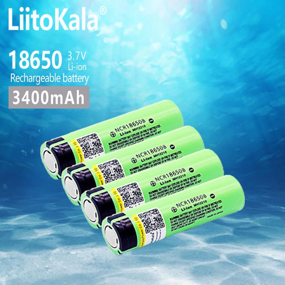 ホットliitokala新オリジナルNCR18650B 34B 3.7v 18650 3400mah充電式リチウムバッテリー懐中電灯バッテリー