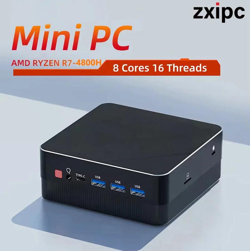 ミニPCゲーミングPC,AMD Ryzen 7,5825u,r5,4500u,5500u,デュアルLAN,wifi 6, 4800h,5800h,Nuc,オフィス,ddr4,nvme,4ディスプレイ