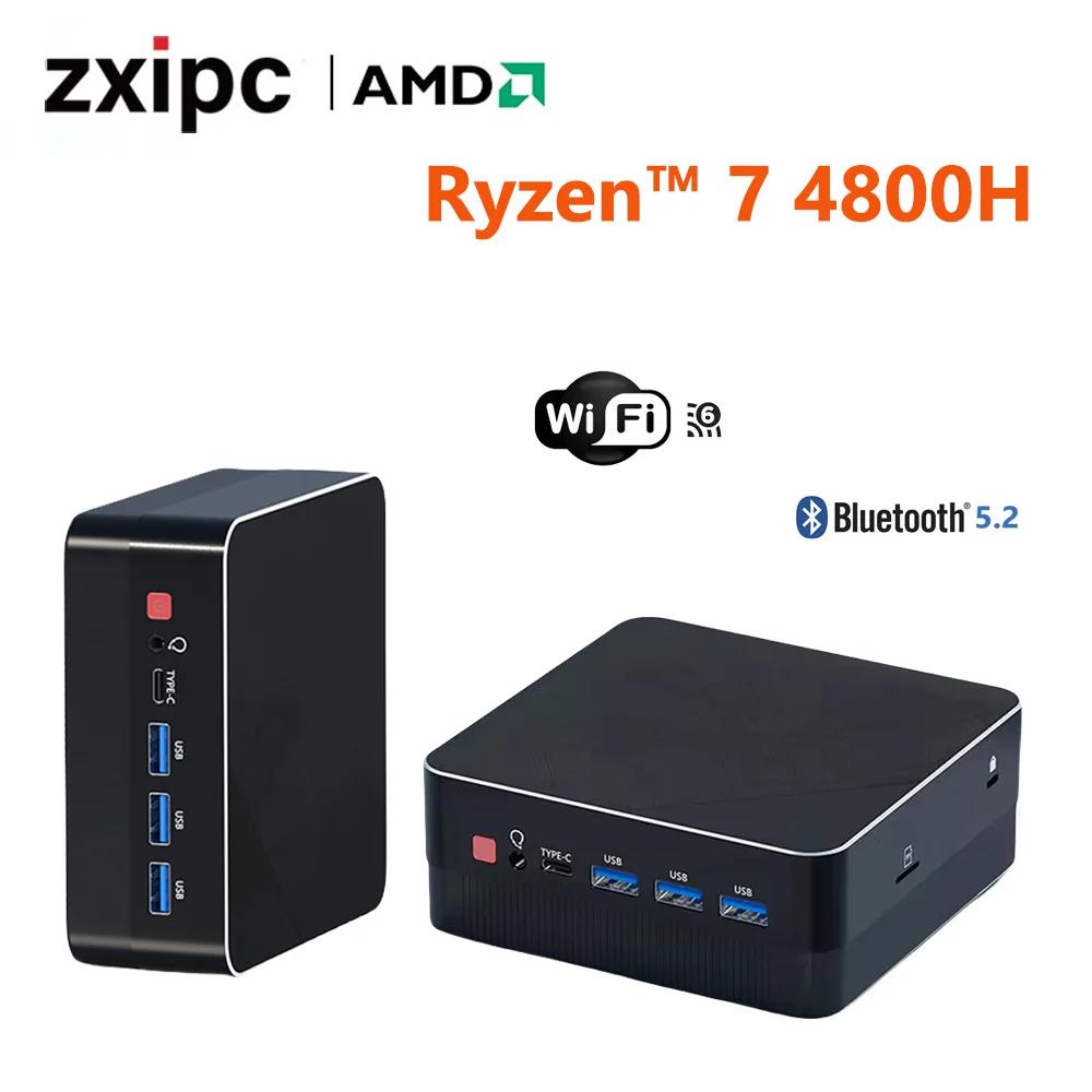 Mini PC Gaming,AMD Ryzen 7,5700u,4800h,5800h,4500u,ポケット,デュアルHDMI, LAN,wifi 6,bt5.2,Nuc,オフィスデスクトップ,ddr4,nvme