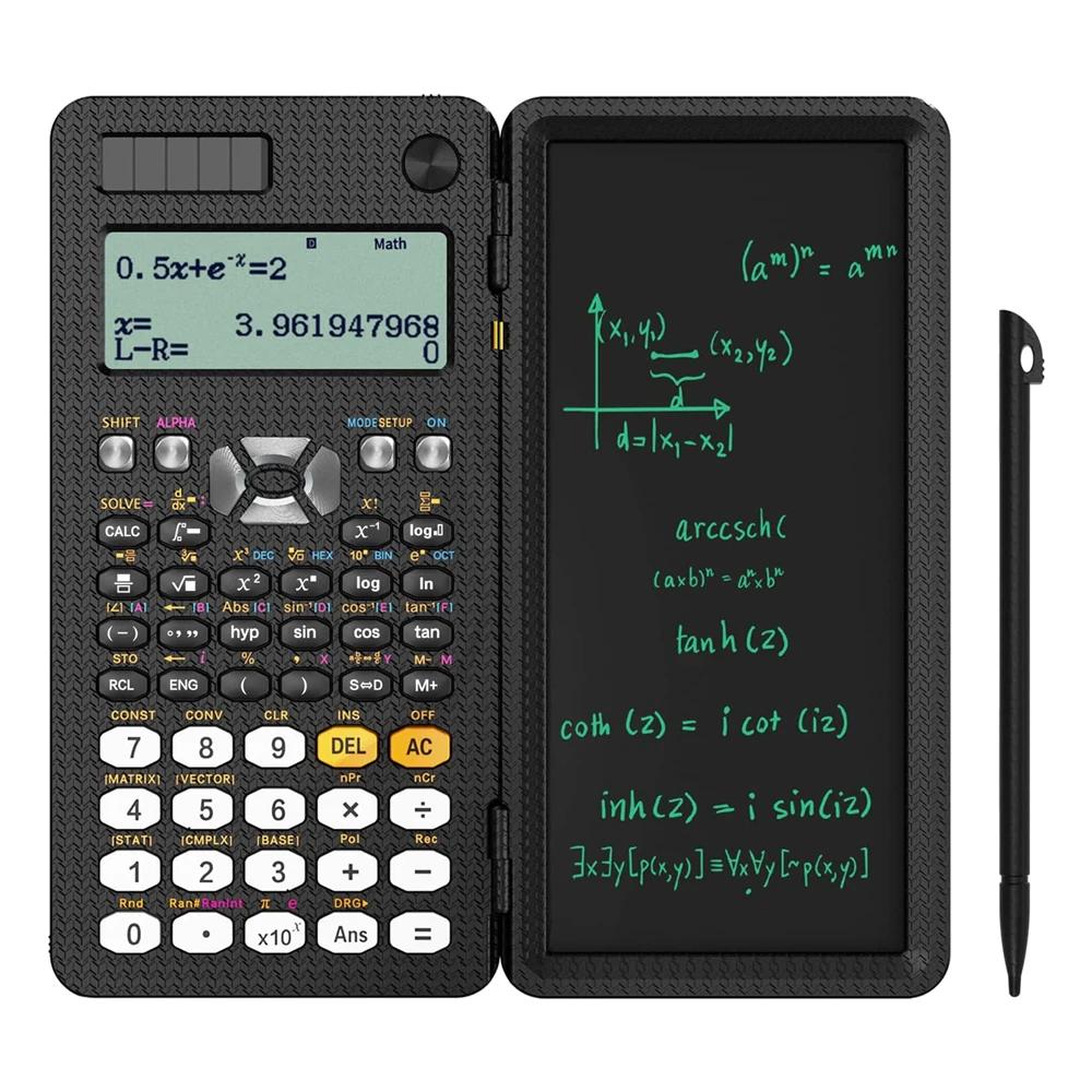 液晶メモ帳417機能付きソーラー関数計算機プロフェッショナルポータブル折りたたみ式計算機学生用アップグレード991es