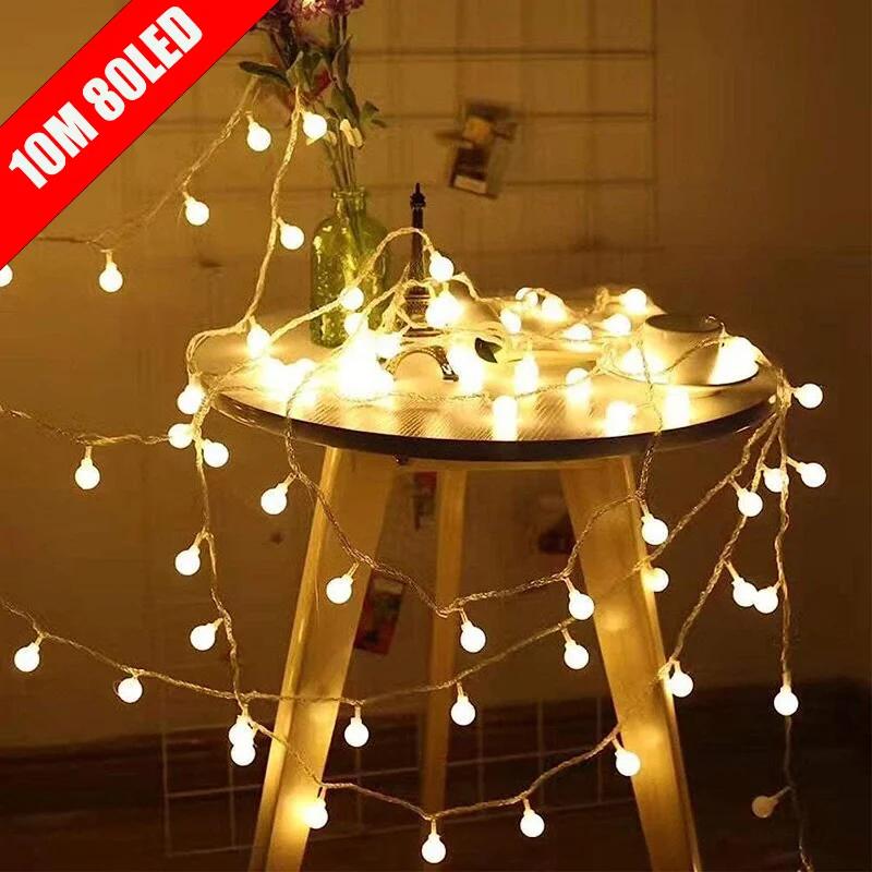 LED ボールストリングライト USB/電池式ストリングライト屋外グローブフェアリーライト結婚式ハロウィンガーデンクリスマス装飾用