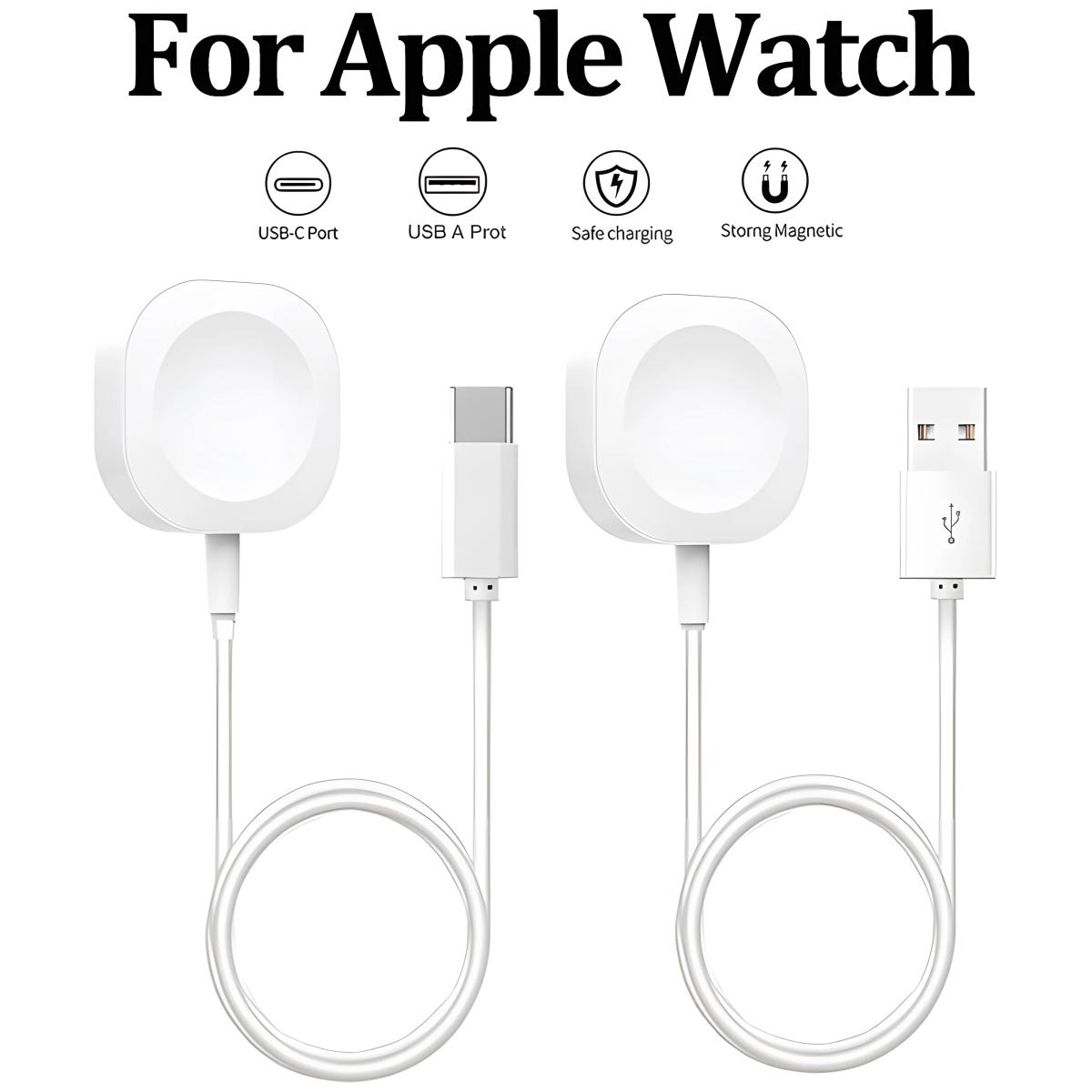 Apple Watch用磁気ワイヤレスUSB充電器,急速充電ケーブル,タイプC,超シリーズ9 8 7 6 se,iwatch 5 3 2, 2024