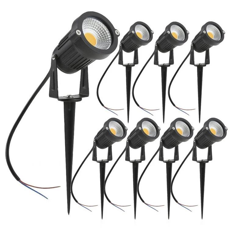 LED ガーデンライト屋外 LED Waterprof 芝生ランプ 220V110V12V 5 ワット風景スパイク電球 IP65 Led ライトガーデンパススポットライト